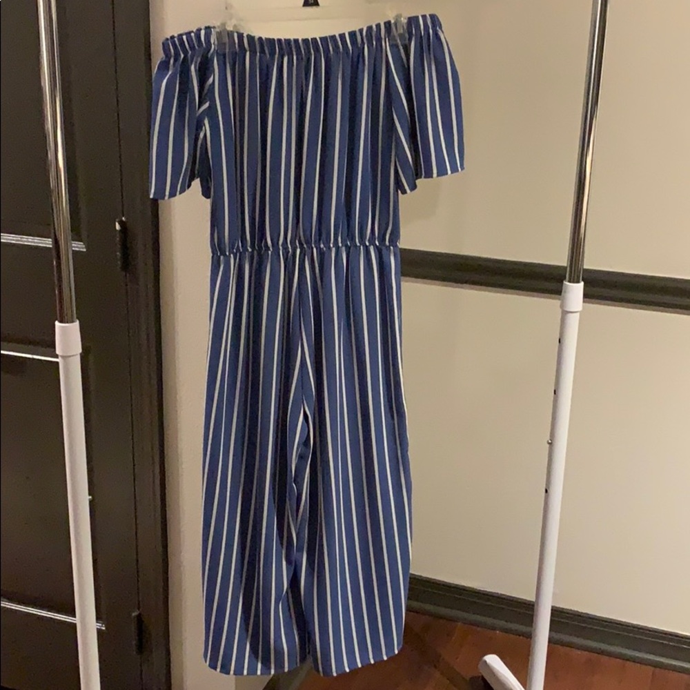 Striped jumpsuit